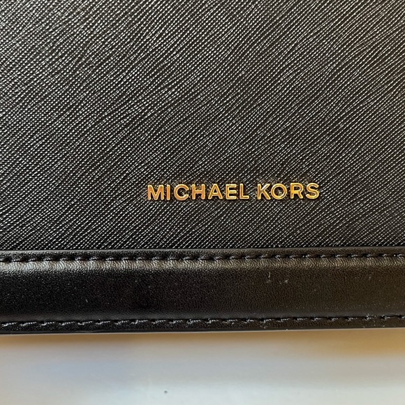 Michael Kors Jet Set Large Flap Shoulder Crossbody Bag Black - Picture 11 of 11